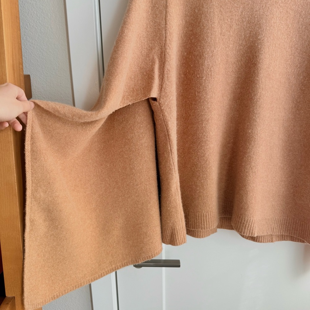 Sandro Cape Style Wool Poncho Sweater - Picture 4 of 6